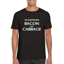 Load image into Gallery viewer, Life is Better with Bacon & Cabbage T-shirt - Urban Celt