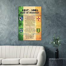 Load image into Gallery viewer, 1917-1981 Roll of Honor Poster - Urban Celt