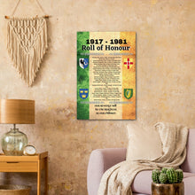 Load image into Gallery viewer, 1917-1981 Roll of Honor Poster - Urban Celt