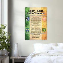 Load image into Gallery viewer, 1917-1981 Roll of Honor Poster - Urban Celt