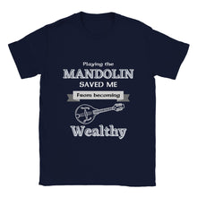 Load image into Gallery viewer, Playing the Mandolin Saved Me - T-shirt - Urban Celt