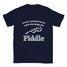 Load image into Gallery viewer, Kids Size Girls Fiddle Player T-shirt - Urban Celt