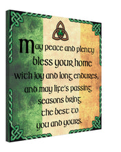 Load image into Gallery viewer, Irish Home Blessing Canvas Print - Urban Celt
