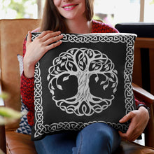 Load image into Gallery viewer, Yggdrasil Tree of Life Pillow - Urban Celt