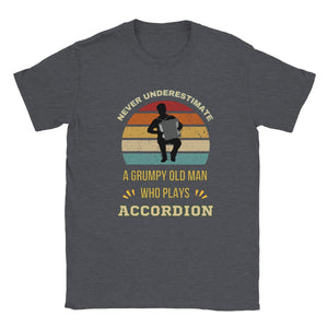 Grump Old Man Accordion T-shirt