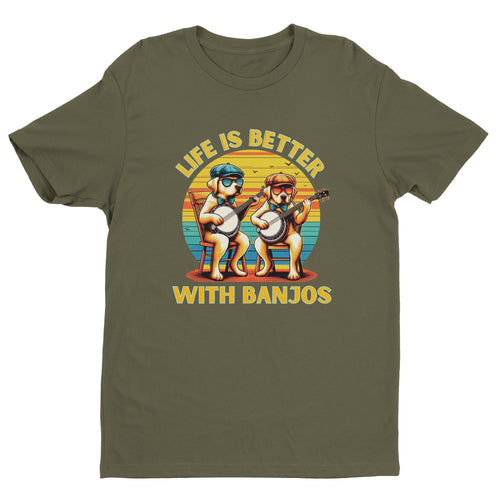 Life is Better with Banjos T-shirt - Urban Celt