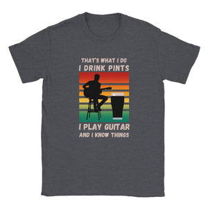 Guitar and Pints Sunset T-shirt