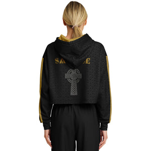 Irish Republic Black-Gold Edition Crop Hoodie