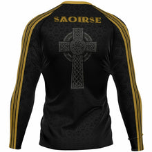 Load image into Gallery viewer, Irish Republic Black-Gold UV Rashguard
