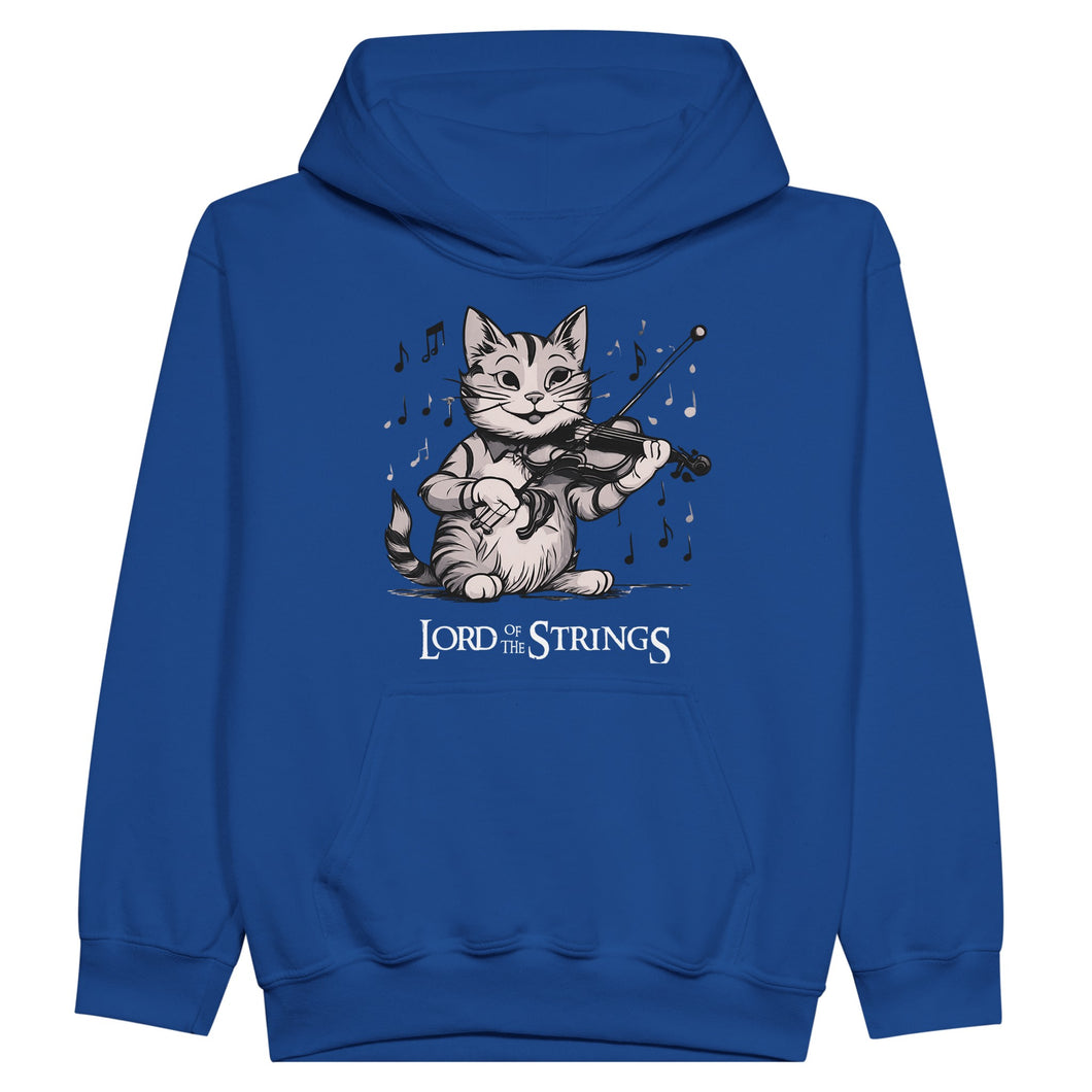 Lord of the Strings Cat Fiddle Kids Hoodie - Urban Celt