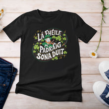 Load image into Gallery viewer, Happy St Patrick&#39;s Day As Gaeilge T-shirt - Urban Celt
