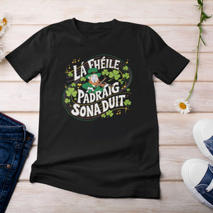 Happy St Patrick's Day As Gaeilge T-shirt - Urban Celt