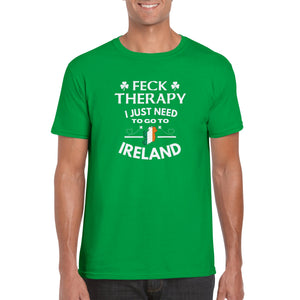 Feck Therapy, Ireland Travel T-shirt - Urban Celt