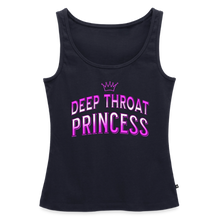 Load image into Gallery viewer, DEEP THROAT PRINCESS Women’s Premium Tank Top - navy

