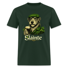 Load image into Gallery viewer, Irish Wolfhound Sláinte T-Shirt S-1 - forest green
