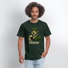 Load image into Gallery viewer, Irish Wolfhound Sláinte T-Shirt S-1 - forest green

