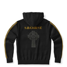 Load image into Gallery viewer, Irish Republic Black-Gold Zip-Up Hoodie
