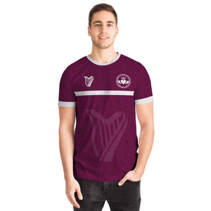 Maroon-White Claddagh Jersey