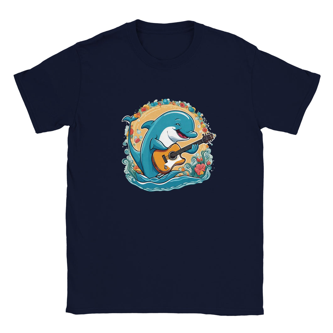 Dolphin Playing Guitar Unisex T-shirt