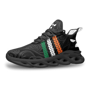 Custom Kneecap Mesh Knit Sneakers