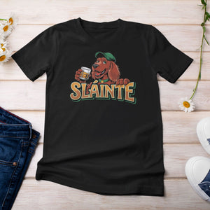 Sláinte Whiskey and Red Setter T-shirt