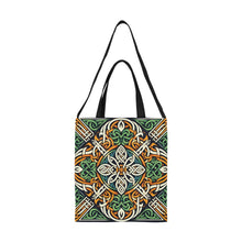 Load image into Gallery viewer, Irish Celtic Artwork Canvas Tote Bag
