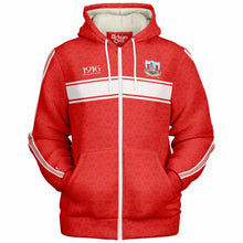 Load image into Gallery viewer, Cork 1916 Red-White Microfleece Ziphoodie
