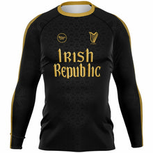 Load image into Gallery viewer, Irish Republic Black-Gold UV Rashguard
