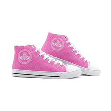 Load image into Gallery viewer, Pink Claddagh High Top Canvas Shoes

