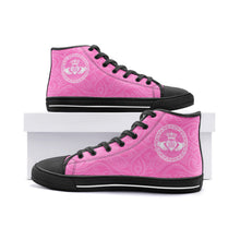 Load image into Gallery viewer, Pink Claddagh High Top Canvas Shoes
