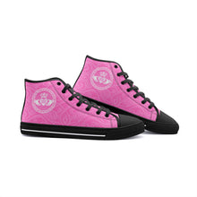 Load image into Gallery viewer, Pink Claddagh High Top Canvas Shoes
