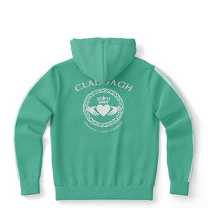 Green-White Claddagh Unisex Hoodie