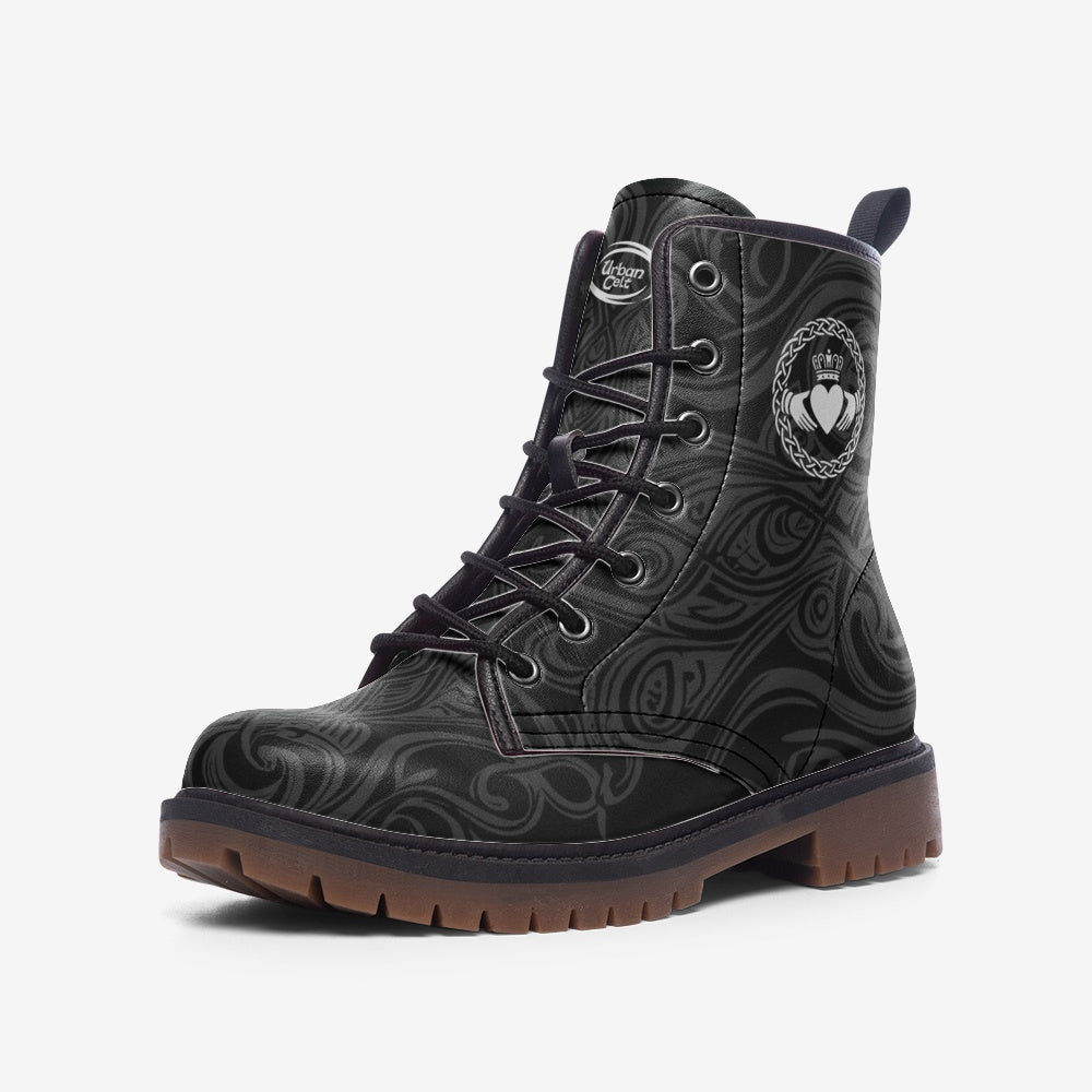 Urban Claddagh Combat Boots