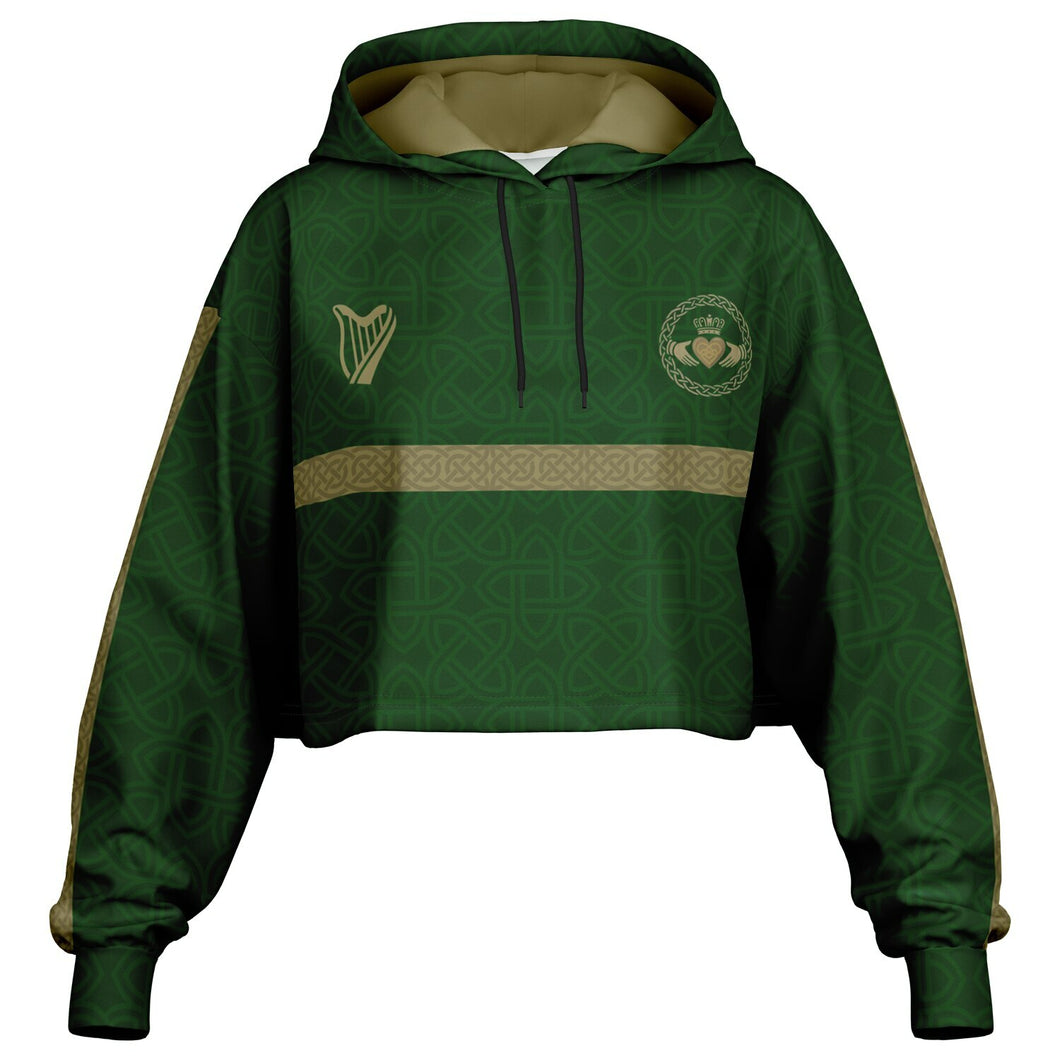Eternal Claddagh Dance Crop Hoodie
