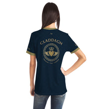 Load image into Gallery viewer, Navy-Gold Claddagh Unisex Jersey
