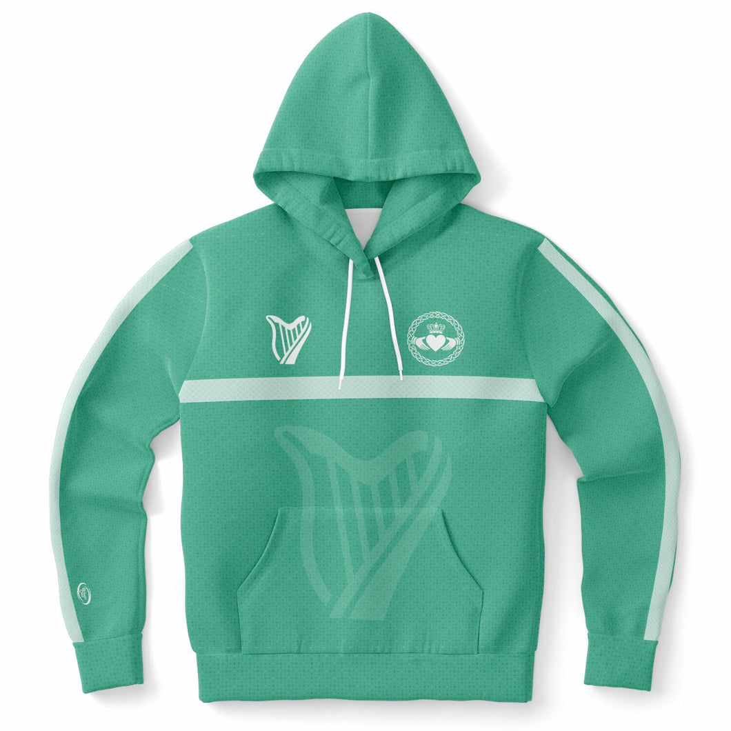 Green-White Claddagh Unisex Hoodie