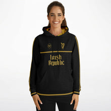 Load image into Gallery viewer, Saoirse Irish Republic Black-Gold Hoodie
