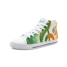 Load image into Gallery viewer, Tricolour Treble Clef Irish Music High Tops
