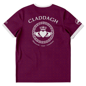 Maroon-White Claddagh Jersey