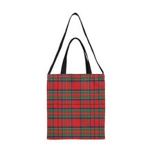 Load image into Gallery viewer, Red Green Tartan Plaid Canvas Tote Bag
