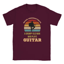 Load image into Gallery viewer, Grumpy Old Man Guitar T-shirt
