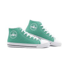 Load image into Gallery viewer, Green-White Claddagh High Tops
