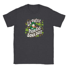 Load image into Gallery viewer, Happy St Patrick&#39;s Day As Gaeilge T-shirt - Urban Celt
