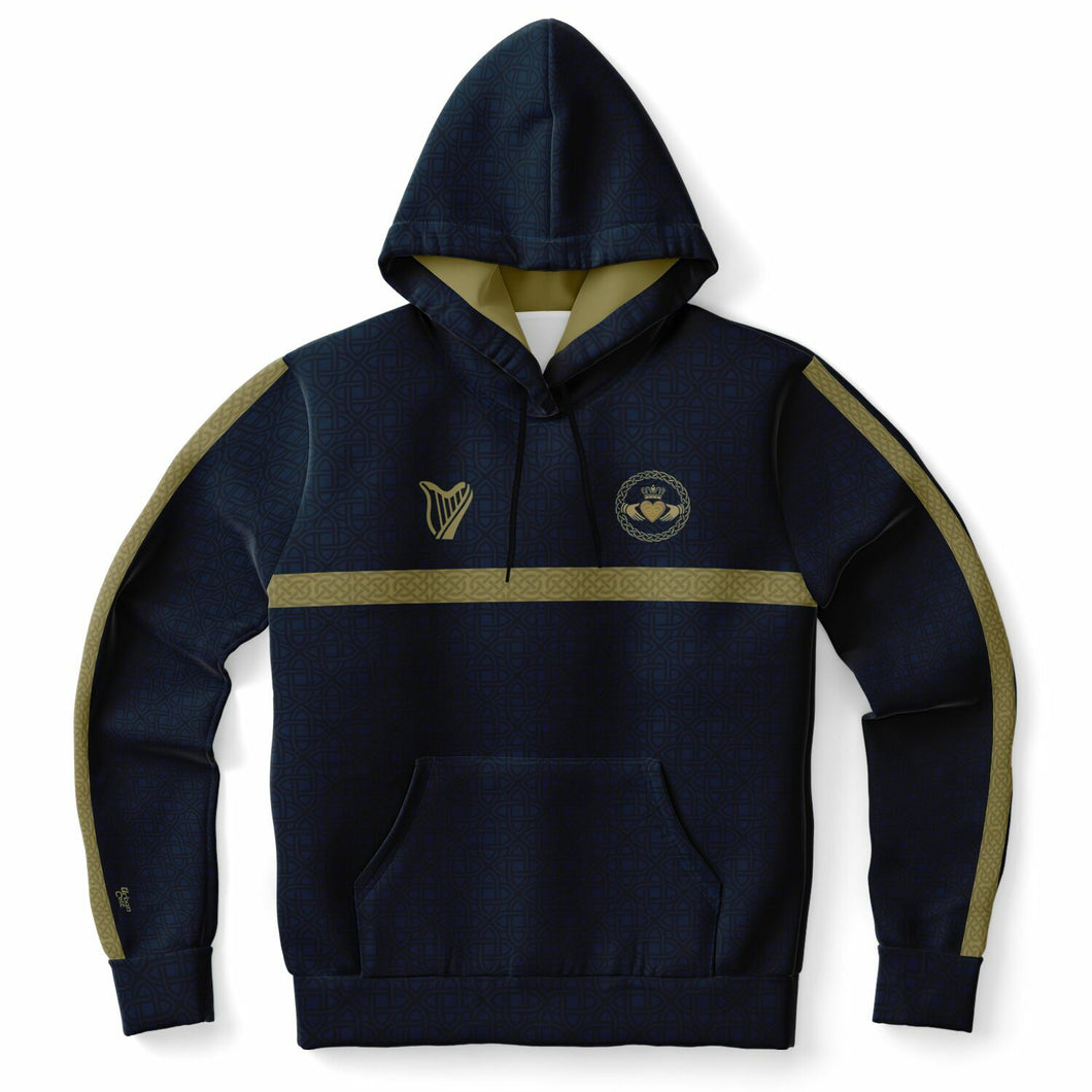 Navy-Gold Claddagh Unisex Hoodie