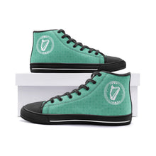 Load image into Gallery viewer, Celtic Irish Harp High Top Canvas Shoes
