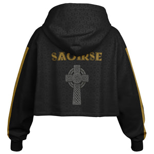 Irish Republic Black-Gold Edition Crop Hoodie