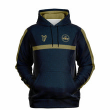 Load image into Gallery viewer, Navy-Gold Claddagh Unisex Hoodie
