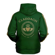 Load image into Gallery viewer, Eternal Claddagh Green-Gold Hoodie
