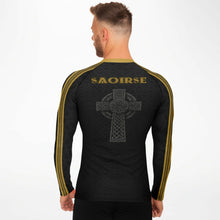 Load image into Gallery viewer, Irish Republic Black-Gold UV Rashguard
