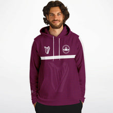 Load image into Gallery viewer, Maroon-White Claddagh Unisex Hoodie
